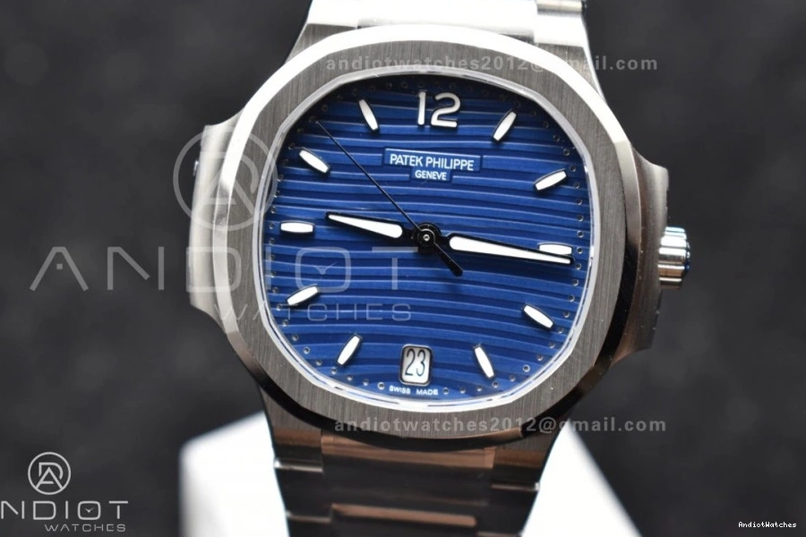 Best Blue Clone 7118 3KF Bracelet 915 V Edition on SS Dial 1:1 Flexible Super Textured Nautilus A324 0817